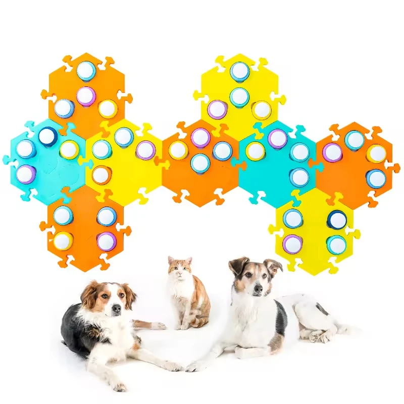 Customizable Dog Toy Sound Recording Feature Sustainable Plastic Pet Communication Button Squeeze Training Behavioral Training