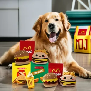 Customizable Durable Nylon Linen Stuffed Pet Toy Soft Plush Resistant Animal with Squeaky Interactive Feature