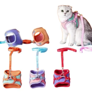 Customizable Eco Friendly Leather & Silicone PU Simple Fashion Comfortable Adjustable Pet Harness for Small Animal Dogs and Cats