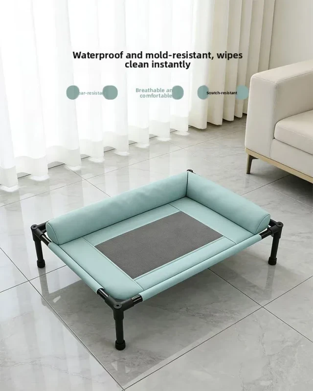 Customizable Elevated Dog Cat Rabbit Bed Padded Bolster Waterproof Durable Easy Clean Multifunctional Pet Furniture