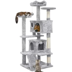 Customizable Large Size Wooden Pet Scratcher House Tower Condo Cat Tree