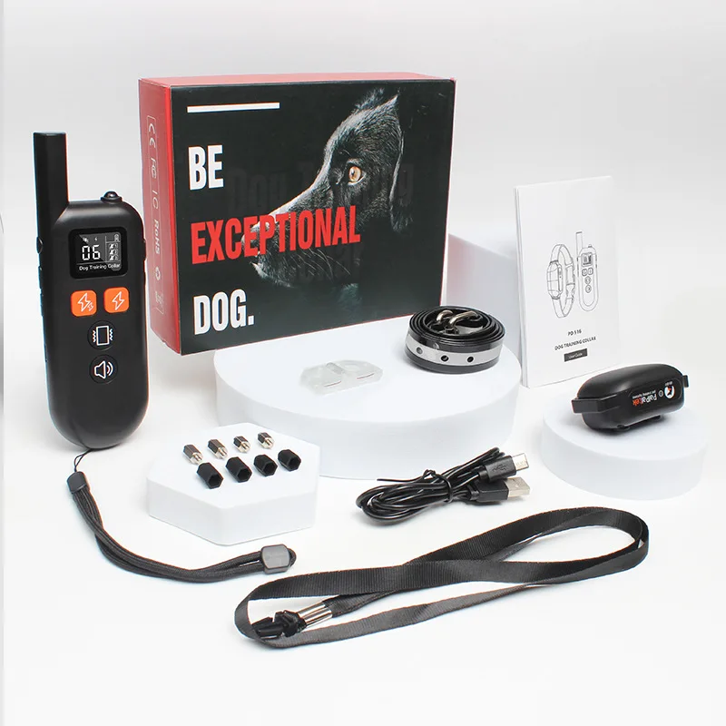 Customizable Logo Long Distance Remote Control High Power Waterproof Anti Barking Dog Collar