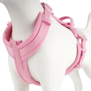 Customizable Pet Chest Harness Washable Plush Material No Pull Structure for Dogs Easy to Wear With Sturdy D Ring for Leash