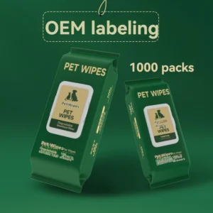 Customizable Pet Wet Wipes for Dog and Cat Body Eyes Ears Cleaning with Deodorizing Effect for Bathroom Use Factory Direct