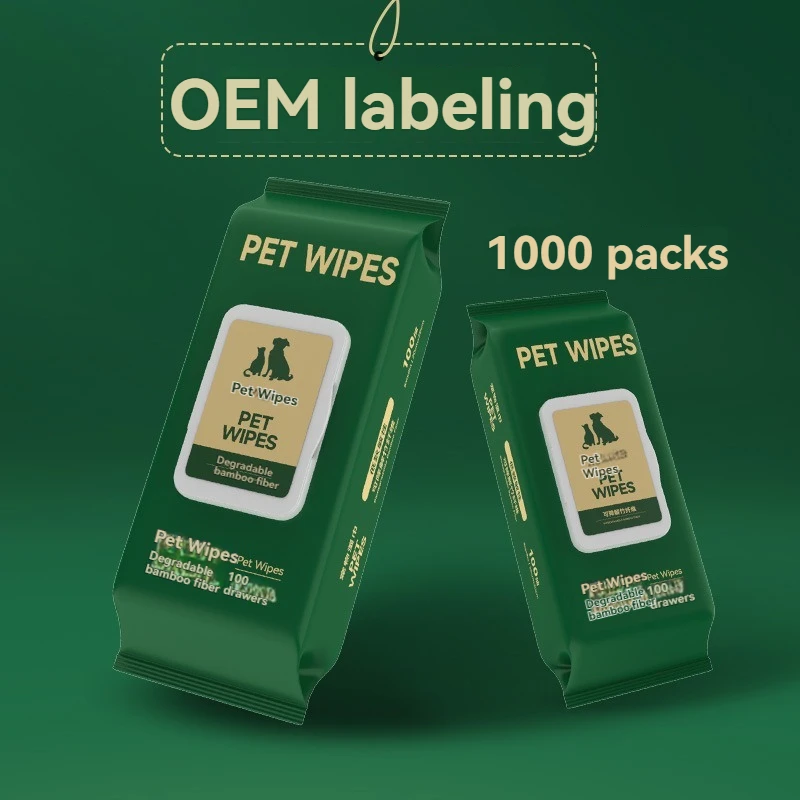 Customizable Pet Wet Wipes for Dog and Cat Body Eyes Ears Cleaning with Deodorizing Effect for Bathroom Use Factory Direct