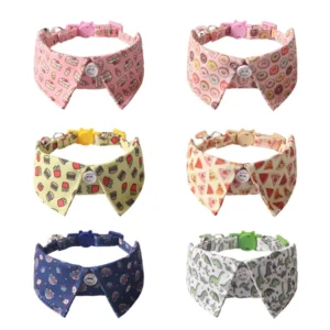 Customizable Puppy Kitten Decoration Pet Necklace Bow Tie Cat Accessories Pet Collar