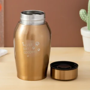 Customizable Stainless Steel Pet Urns for Cats and Dogs Sealed Cremation Urns Pet Funeral Supplies
