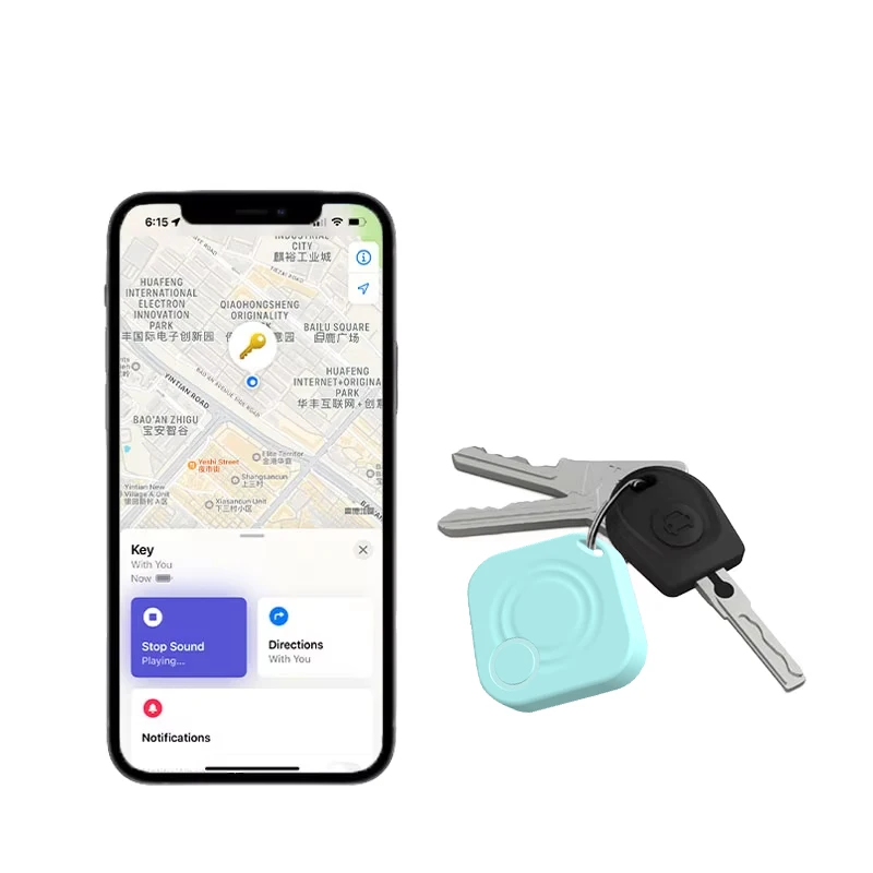 Customizable Tracker Tag FindMy Locator Anti-Lost Alarm Finder Chip Tag for Car Wallet Key Pet