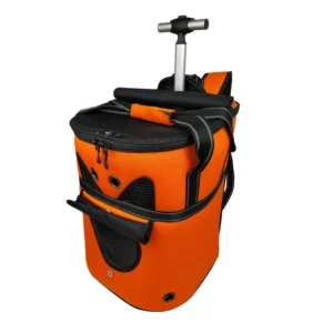 Customizable Warm Interior Oxford Cloth Trolley Pet Carrier Large Capacity Portable Winter Travel Bag for Cats and Small Dogs