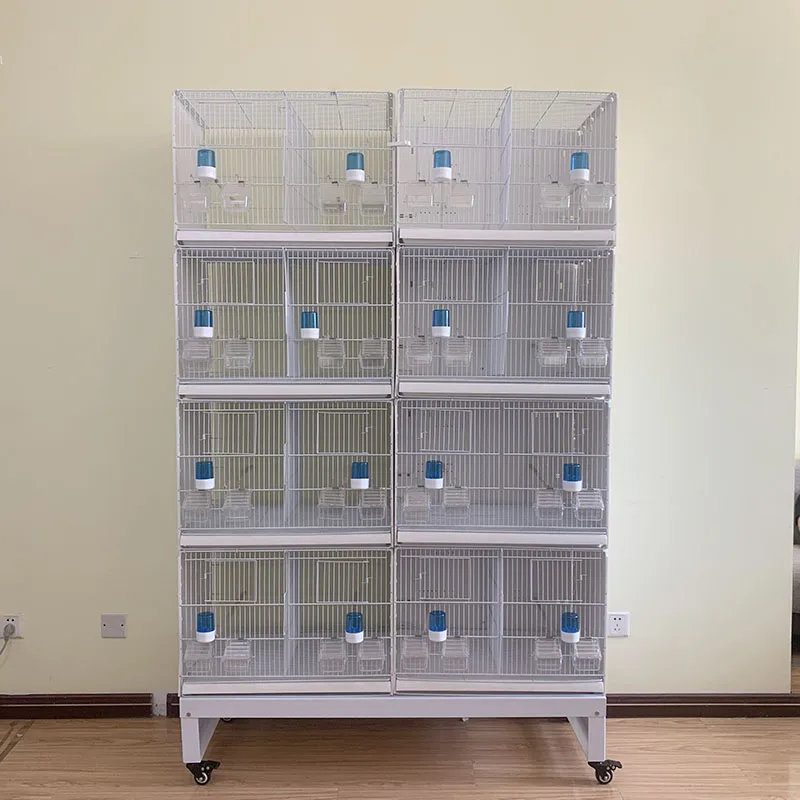 Customization Factory Big Breeding Cage Multilayer Movable Splice Love Bird Pet Carrier Cage With Roller Base