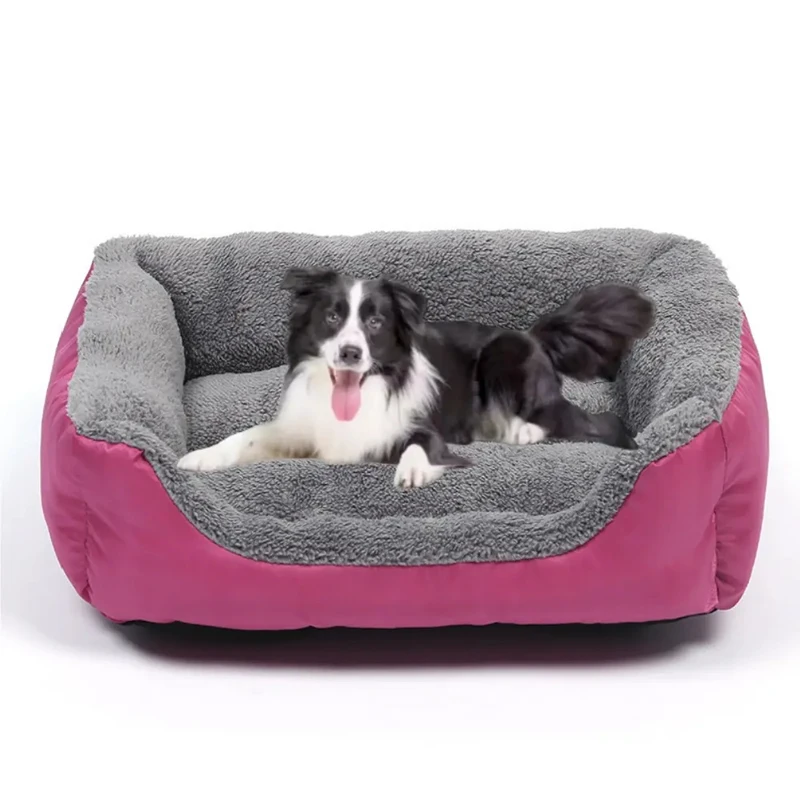 Customization Soft Plush Fluffy Pet Beds Washable Cushion Sofa Pet Bed