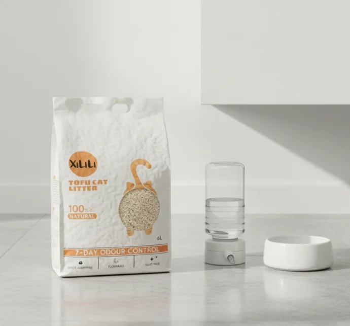Customization Tofu Cat Litter Deodorization Dust free Caking Original All Eco Friendly Dust Cat Litter