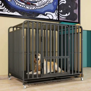 Customized Design Pet House Cages Metal Art Husky Temporary Playpen Large Cat Outdoor Kennel With Double Doors for Dogs