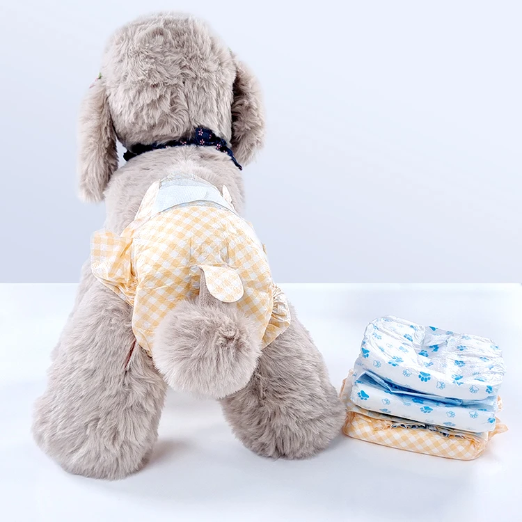 Customized Disposable High Absorbent Pet Diapers for Male Dog