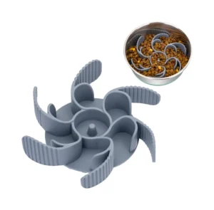Customized Eco Friendly Slow Feeder Dog Bowls with Food Grade Silicone Non Slip Base Adjustable Design & Strong Suction Cups
