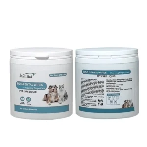 Customized Eco Friendly Soft Pearl Texture Non Woven Kitchen Wipes Dog Cat Tooth Wet Fruit Scent Deep Cleaning Teeth Stain