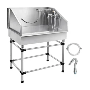 Customized Factory Manufacturer Direct Sales Stainless Steel Pet Dog Spa Bathtub Pet Cleaning Supplies Cat Pet Bathtub for Sale