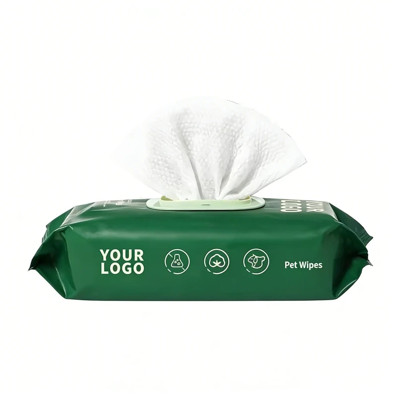 Customized Logo Pet Cleaning Wet Wipes Skin Safety Full Body Dogs Cats Wet Wipes Biodegradable Pet Wipes for Dogs and Cats