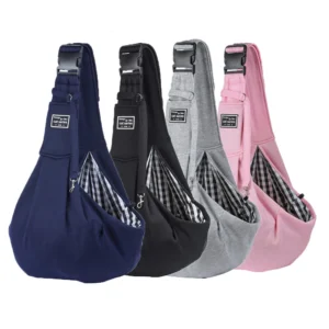 Customized Logo Portable Pet Carrier Bag Carry Cat Dog Puppy Travel BagDog Bag Pet Sling Carrier for Outdoor Single Shoulder