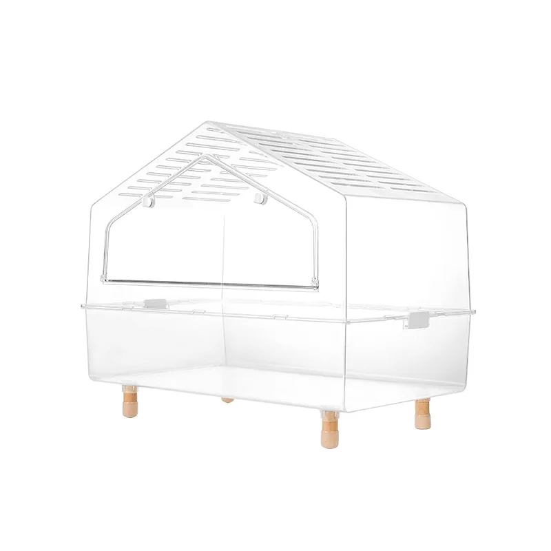 Customized Modern Transparent Acrylic Hamster Cage Luxury Multi Functional Small Pet Feeding Box Pet Supplies