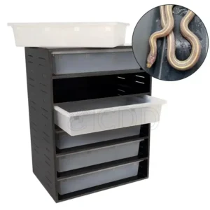 Customized PVC Snake Rack Breathable Cage Layers Solid Pattern Classic Style Simple Design Box for Reptiles Terrarium Vivarium
