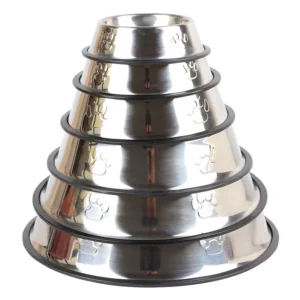 Customized Pet Water Feeder Dog Bowl Stainless Steel Dog Bowl