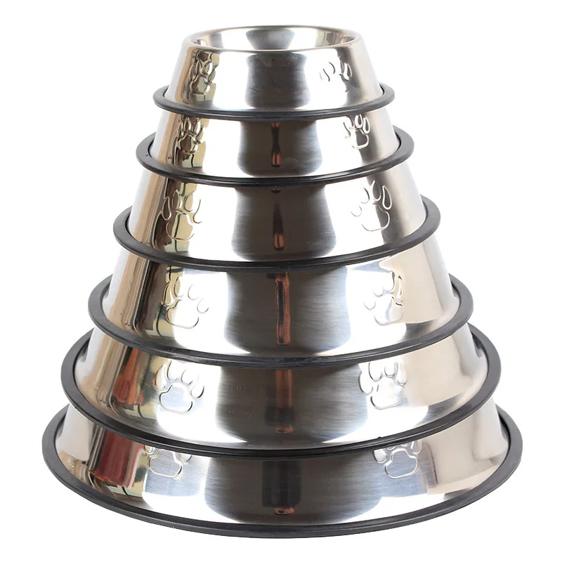 Customized Pet Water Feeder Dog Bowl Stainless Steel Dog Bowl