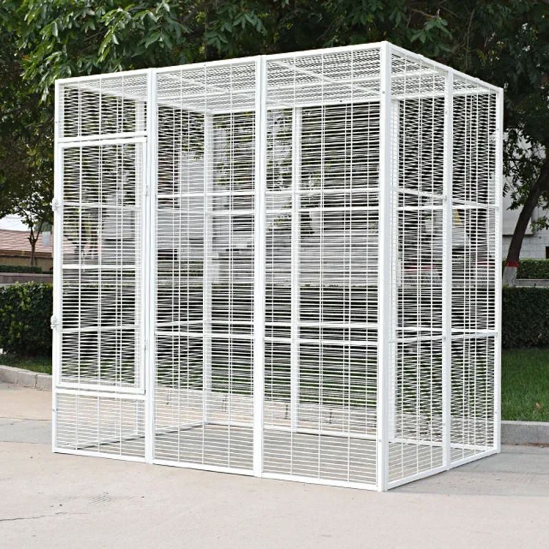 Customized Q235 Steel Monkey Dog Cage Large Kennel with Powder Coating Hot Dip Galvanized Finish Foldable Design