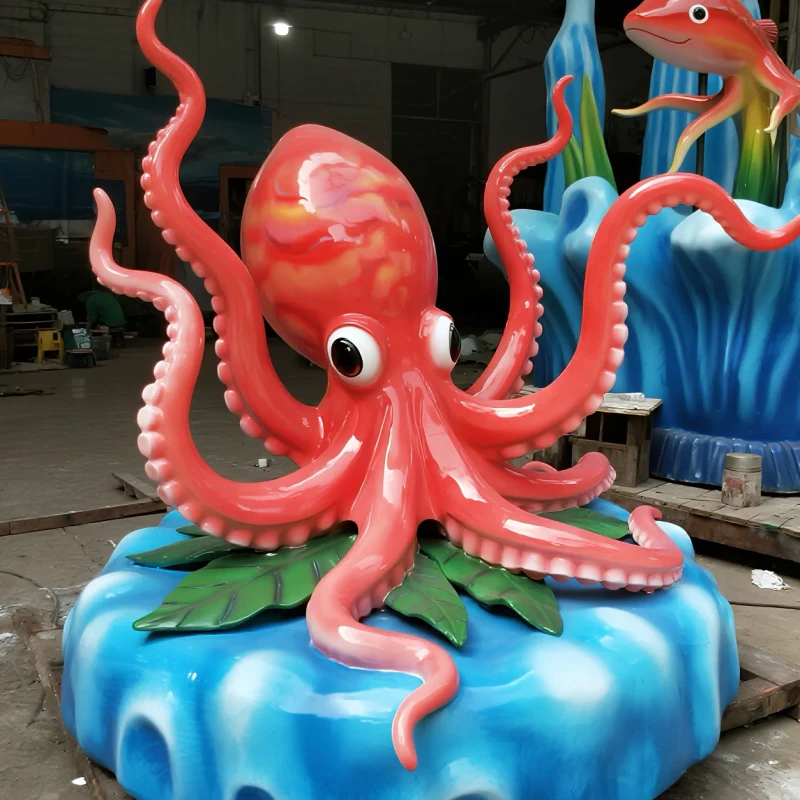 Customized Sea Animal Model Animatronic Octopus Marine Animal for Aquarium Exhibits & Ocean Themed Party Venues