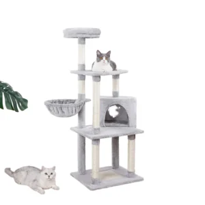Customized Sisal Tower Cat Tree Sustainable Scratcher with Cactus Design for Cats
