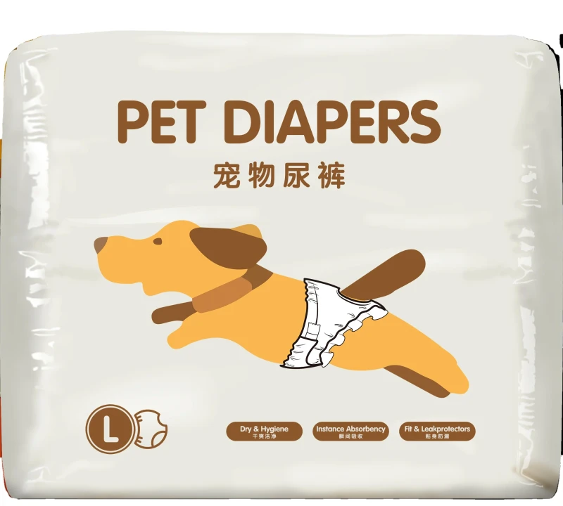 Customized Size Pet Diaper Disposable Male and Female Dogs Diapers Supplier in China