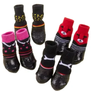 Customized Small Animal Dog Socks Anti Slip Waterproof Eco Friendly Sports Fashionable Solid Military Cotton Dog Boots Outdoor