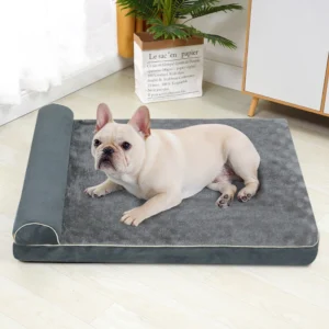 Customized Small Large Dogs Cats Orthopedic Pet Bed Soft Calming Velvet Foam Rectangle Premium Quality Comfortable Sleep Sofa