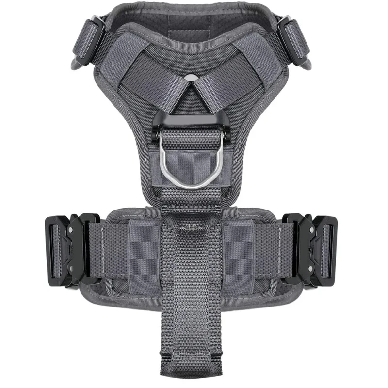 Customized Strong Nylon No Pull Adjustable Training Vest Breathable Mesh Lining Durable Tactical Dog Harness