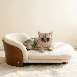 Customized Wooden Detachable Breathable Washable Pet Bed for Small Medium-sized Dogs Cats Soft Thickened Warmth Sleeping