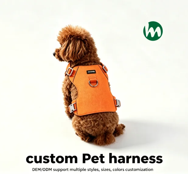 Customized and Adjustable Size OEM ODM Breathable Multifunctional Pet Dog and Cat Harness and Leash Collar Set