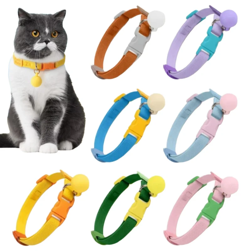 Cute Adjustable Striped Polyester Bowknot Collars for Small Cats and Dogs Pet Accessories