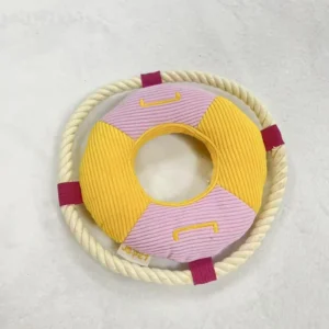 Cute Cartoon Dog Plush Toy for Small Dogs Woolen Linen Teeth Cleaner & Grinding Toy Boredom Relief Pet Companion Supplies