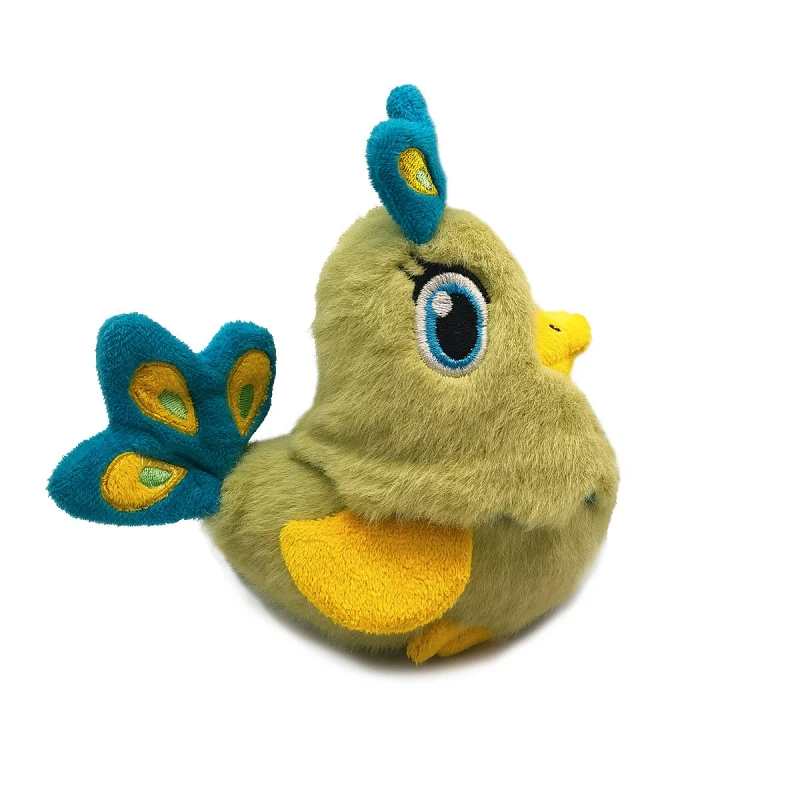 Cute Design Manufacture Bird Series Toys Peacock Plush Soft Dog Squeak Chew Toy for Dog