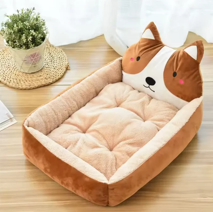 Cute Dog Bed for Puppy Animal Shape Pet Bed Dog Beds