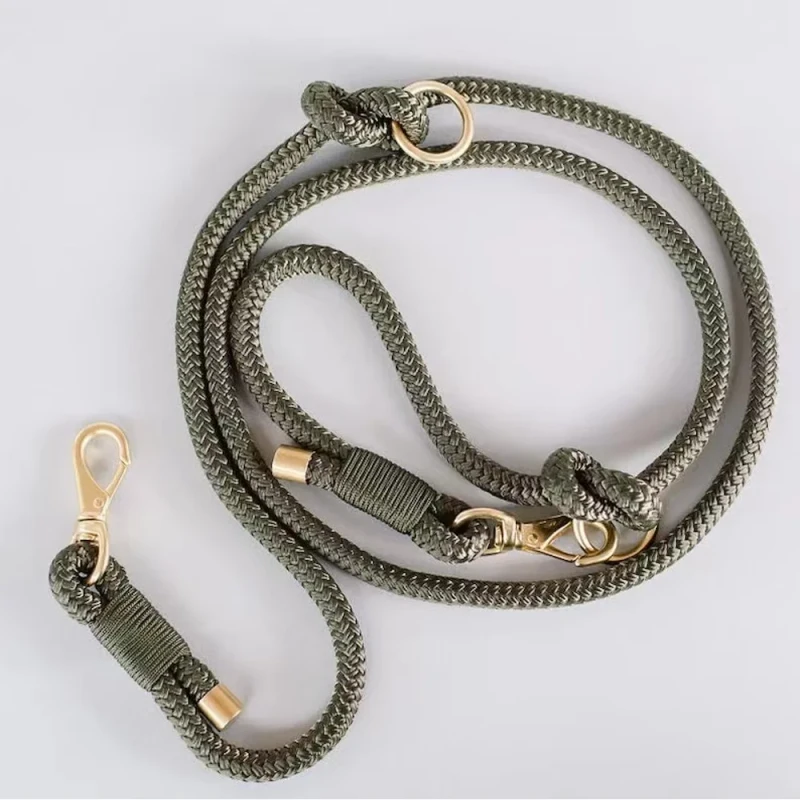 Cute Dog Leash Classic Solid Mountain Climbing Durable Round Rope Dog Pet Leash With Heavy Duty Clasp