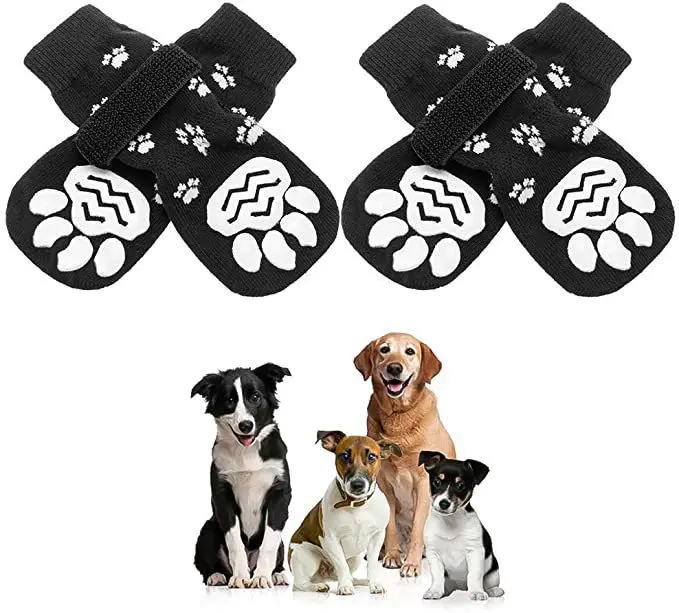 Cute Dogs Puppy Cotton Indoor Noise Reduction Custom Anti Non Slip Pet Shoes Socks With Prints