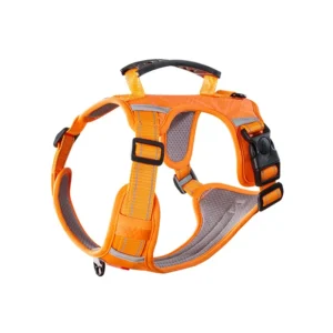 Cute Fashion Solid Dog Harness Reflective Safe Quick Release Buckle Comfortable Polyester Plastic Pet Harness for Outdoor