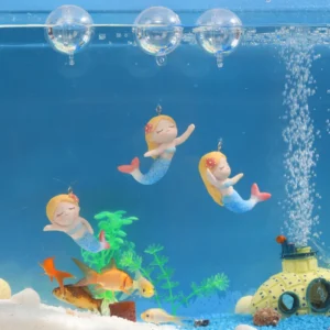 Cute Fish Tank Mermaid Decoration Landscape Accessories Creative Aquarium Micro Landscape Resin Crafts