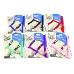 Cute H Shape Cat Harness Durable Adjustable Comfortable Pet Supplies Quick Release Breathable Made of Nylon Polyester for Dogs