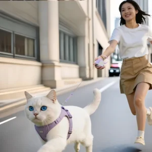Cute Mouse Shape Automatic Retractable Adjustable Comfortable Lightweight Durable Pet Leash for Small Dogs Cats Puppies