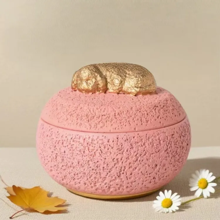 Cute Pet Funeral Urns Cremation Memorial Boxes for Cats Dogs Funeral Supplies for Ashes Storage