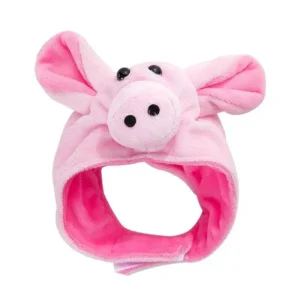 Cute Pet Piggy Cat Dog Small Funny Embroidered Polyester Durable Headgear Dress