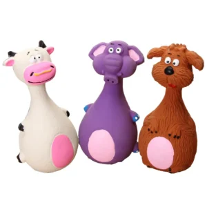 Cute Pet Shape Pet Toys Sound Resistant Latex Dog Chew Toys