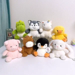 Cute Pet Zoo Series Super Soft Plush Rabbit Plush Toys PP Cotton Adorable Small Animal Dolls for Children’s Birthday